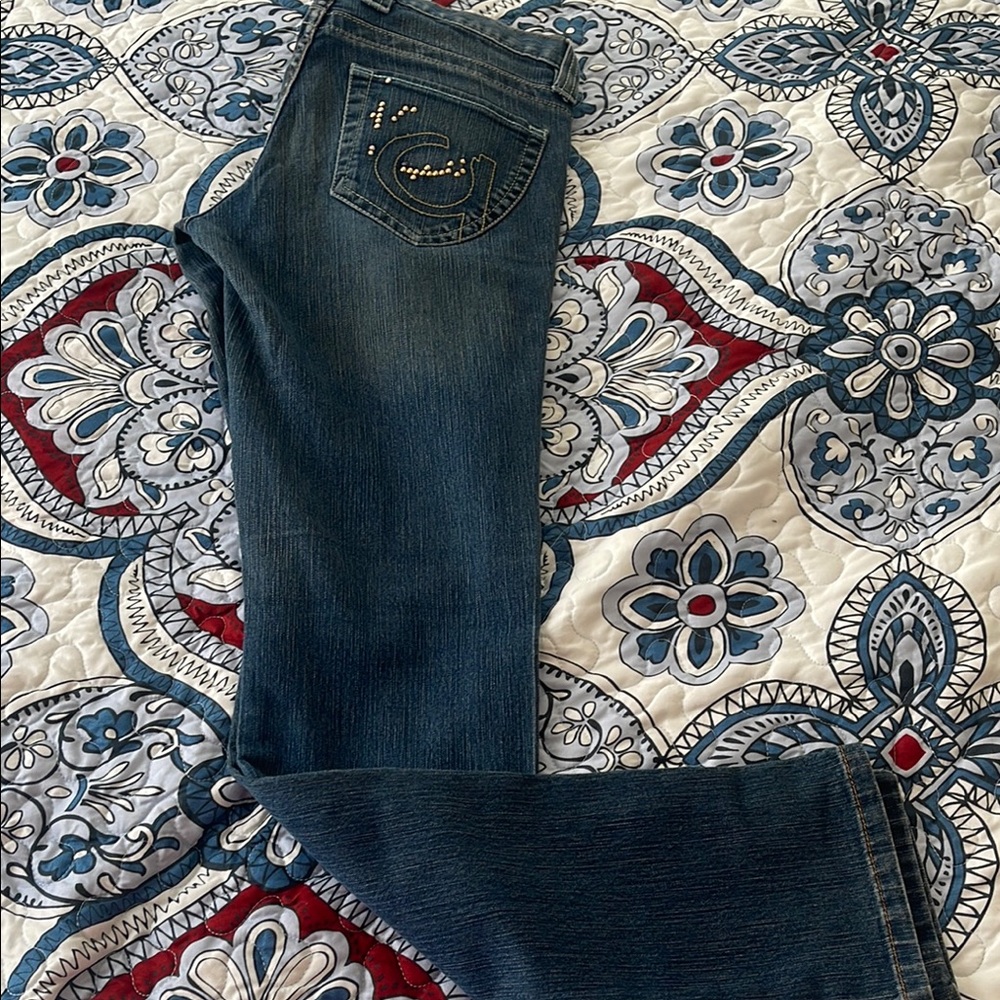 Embellished Blue Jeans